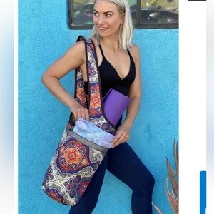 Ewedoos Colorful Paisley Yoga Shoulder Bag Tote